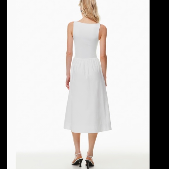 NEW ARITZIA REVIVE DRESS BABATON IN WHITE XXS NWT SOLD OUT ONLINE - Picture 5 of 9